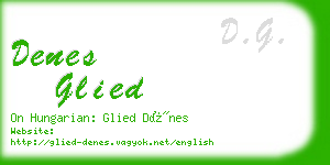 denes glied business card